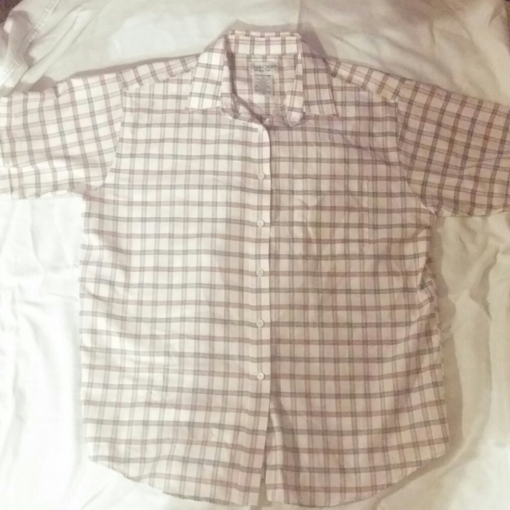 Button down top by cabin creek wrinkle free